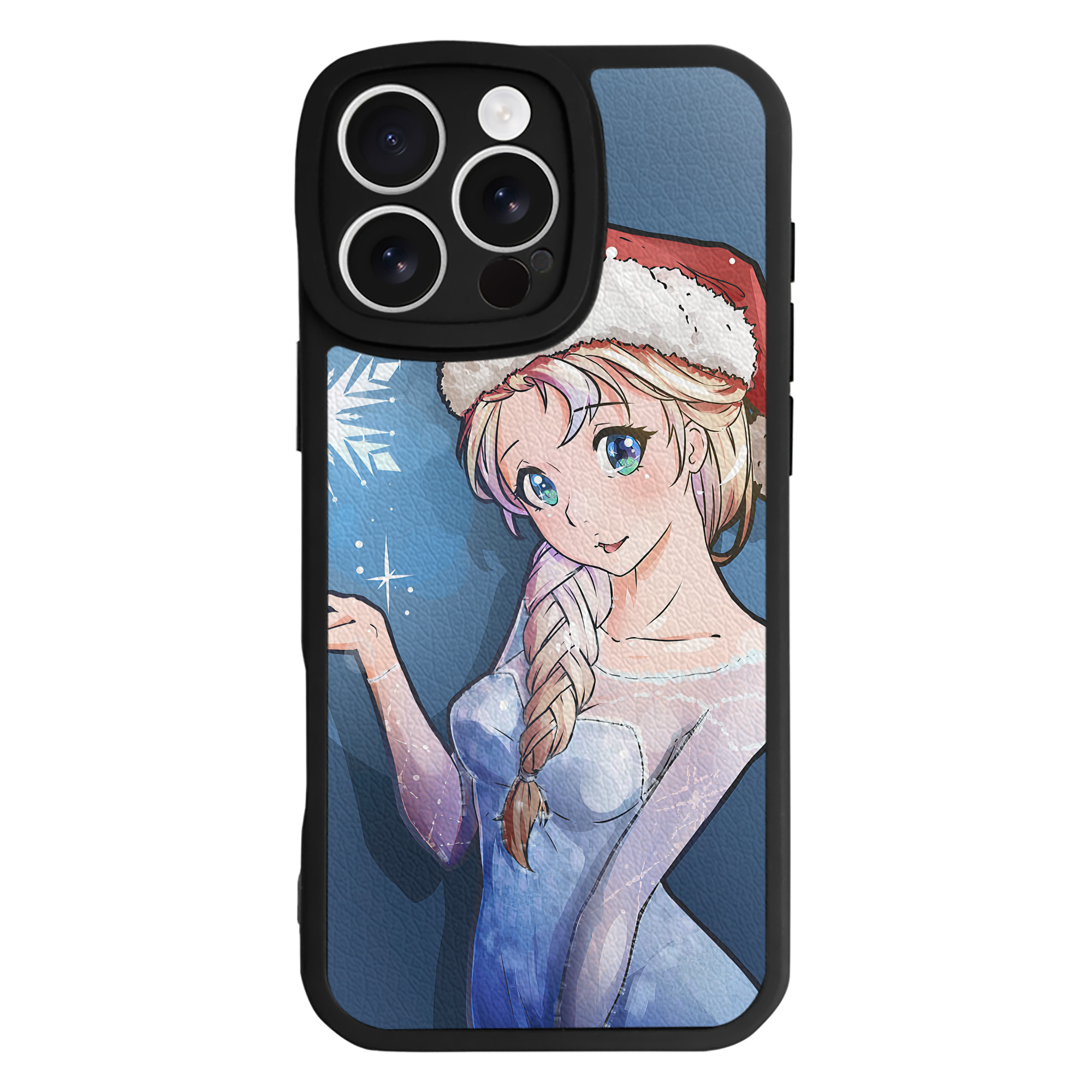 （画像用） アナと雪の女王 アンナ エルサ Frozen Anna Elsa 【iPhone 16シリーズ対応】シリコンスマホケース（レザー調） 材質：シリコン